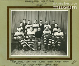 Calder CNR hockey team, 1928-1929