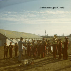 Marching band practice, Apr 1971