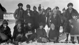 Girls at Onion Lake, Saskatchewan